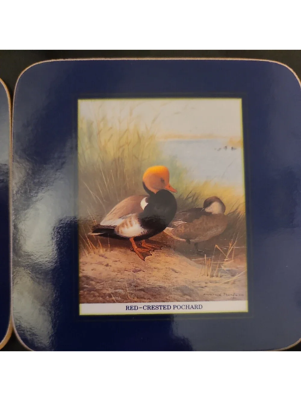 Vintage Cloverleaf Coasters Thorburn's Diving Ducks  Set of 6 Made in the UK